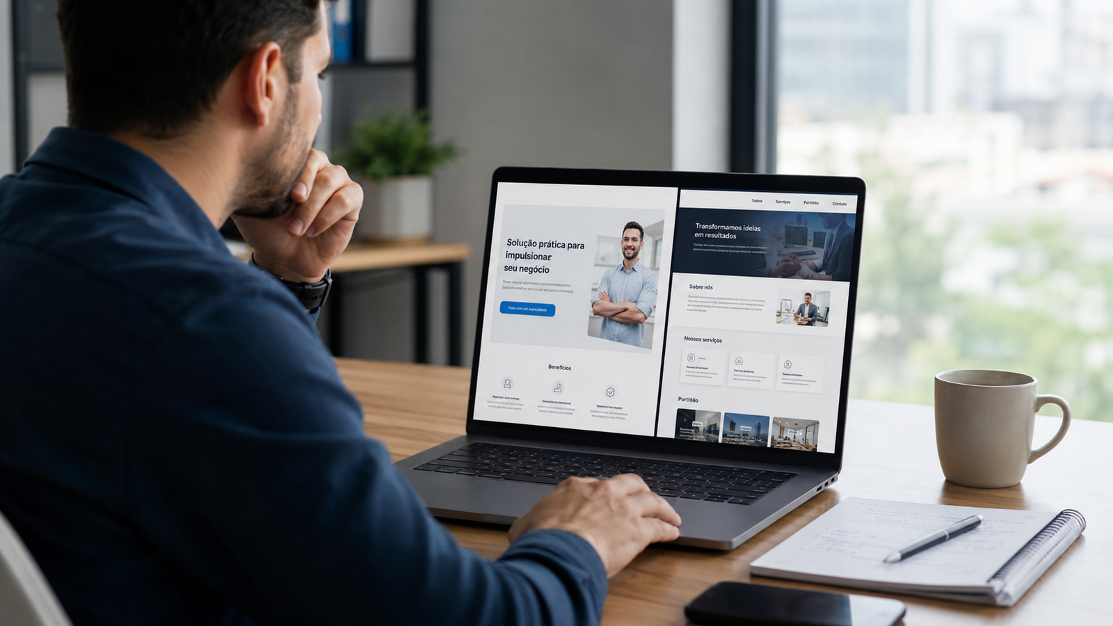 Landing page ou site institucional: qual escolher