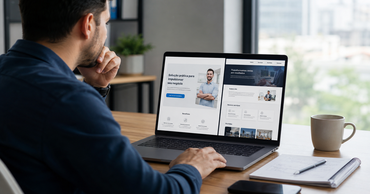 Landing page ou site institucional: qual escolher
