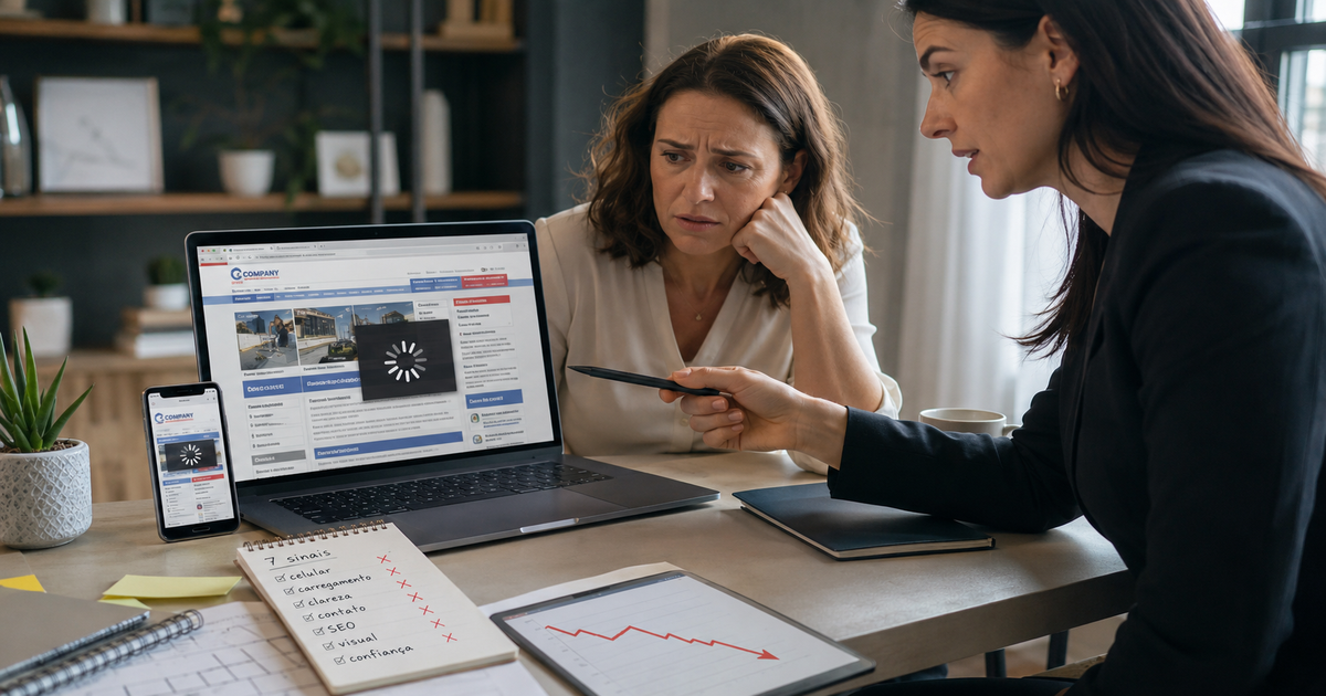 7 sinais de que o site do seu negócio está afastando clientes